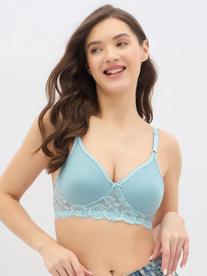 Clovia Women T-Shirt Non Padded Bra(Blue)
