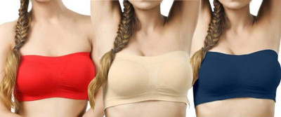 BRATON Women Bandeau/Tube Non Padded Bra(Multicolor)