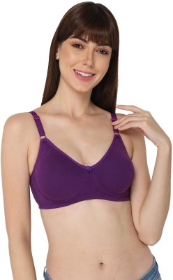 Intimacy Intimacy T-Shirt Saree Bra - ES02 Women Everyday Non Padded Bra(Purple)