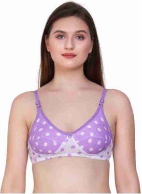 MC Fashion Women T-Shirt Non Padded Bra(Purple)