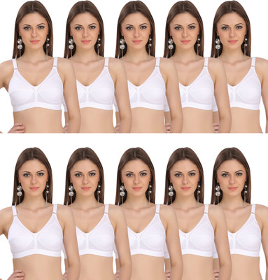 TCG WB036 Women Full Coverage Non Padded Bra(White)