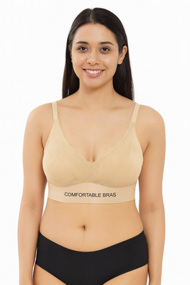 Hpa Light Padded Bra for Girls & Women | Full Coverage Sports Bra Women Sports Lightly Padded Bra(Beige)