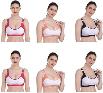 LX PRODUCTS Women Full Coverage Non Padded Bra(Multicolor)