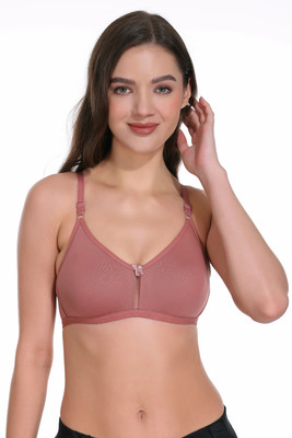 SKDREAMS Women T-Shirt Non Padded Bra(Pink)
