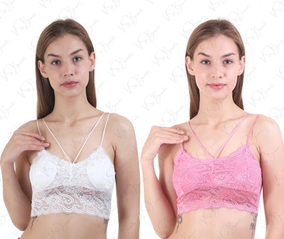 VS Beauti VS Beauti Dream Fit Women's Seamless Strap Padded Bra Women Full Coverage Lightly Padded Bra(Pink)