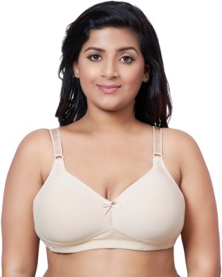 PLUMBURY Lightly Padded Plus Size Bra Women Everyday Lightly Padded Bra(Beige)