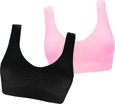 PIVLU Women Sports Non Padded Bra(Multicolor)