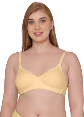 TWEENS Tweens Minimiser Support Medium Padded Cotton Rich Full Coverage Bra Women T-Shirt Lightly Padded Bra(Beige)