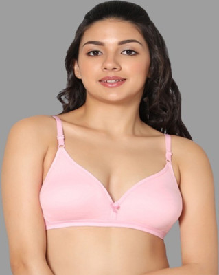 Eden Women T-Shirt Non Padded Bra(Pink)