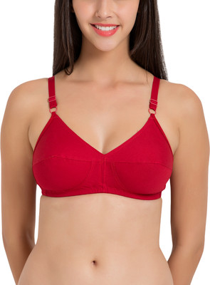 SOUMINIE Women Minimizer Non Padded Bra(Red)