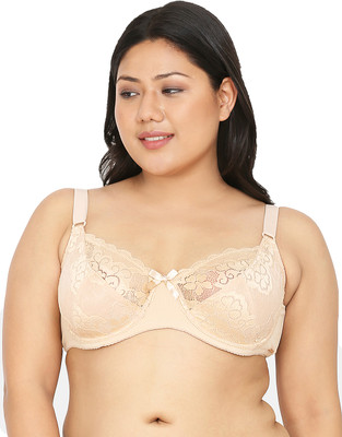 Da Intimo Plus Size Women Everyday Non Padded Bra(Beige)