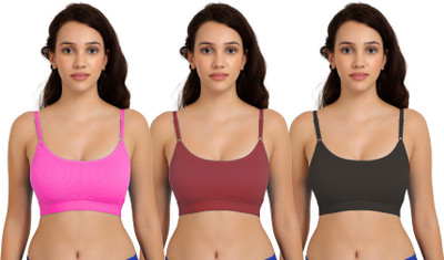 aamarsh Bra Women Minimizer Non Padded Bra(Pink, Maroon, Black)