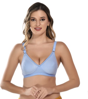 Viral Girl NA Women T-Shirt Non Padded Bra(Light Blue)