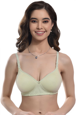 Dulcinea Women T-Shirt Lightly Padded Bra(Green)