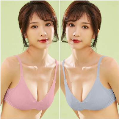 Comfy Secret Fashion Women Everyday Lightly Padded Bra(Pink, Grey)