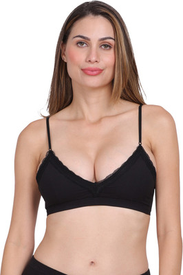 AMOUR SECRET Women T-Shirt Lightly Padded Bra(Black)