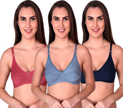 lufiya riru Women Sports Non Padded Bra(Dark Blue, Light Blue, Pink)