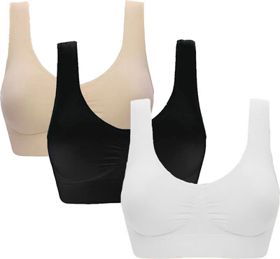 Dwinky Women Sports Non Padded Bra(Multicolor)