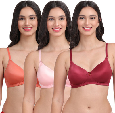 AMOUR SECRET Amour Secret 3/4th Coverage T-shirt Bra - Lightly Padded Women's Bra Women T-Shirt Lightly Padded Bra(Multicolor)