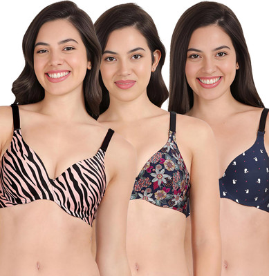 shyaway Women Push-up Lightly Padded Bra(Multicolor)