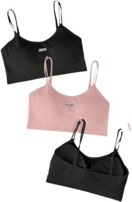 Surinka 2122 sports bra Women Sports Lightly Padded Bra(Black, Pink, Black)