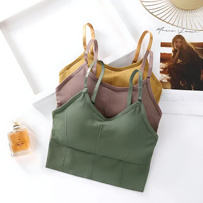 Payal Creation Unique Design Women Sports Lightly Padded Bra(Purple, Light Green, Yellow)