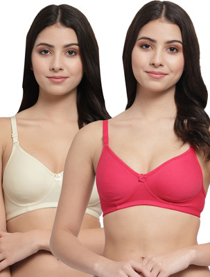 Docare Women T-Shirt Lightly Padded Bra(Pink, Beige)