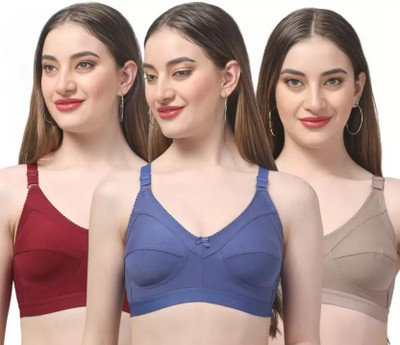 Else & What Women T-Shirt Non Padded Bra(Multicolor)