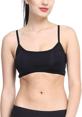 Goods Forest Women's Casual & Sports 6 Straps Bra Women Bralette Lightly Padded Bra(Black)
