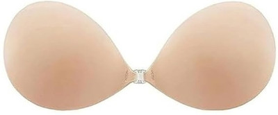 Cheekee Comfort & Support Strapless Push-Up Wire-Free Stick-On Invisible Bra Women Push-up Lightly Padded Bra(Beige)