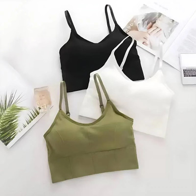 Havenhues Unique Design Women Cami Bra Lightly Padded Bra(Multicolor)