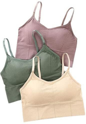 ZALPAL ENTERPRISE ActiveCurve Stylish Sports Bra Women Sports Lightly Padded Bra(Silver)