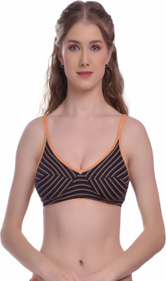 elina Women T-Shirt Non Padded Bra(Multicolor)