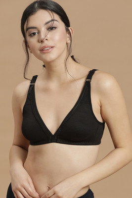 Clovia Women Full Coverage Non Padded Bra(Black)