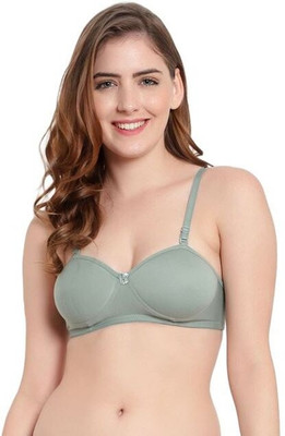 KITTUDYNAMIC Women Push-up Lightly Padded Bra(Green)