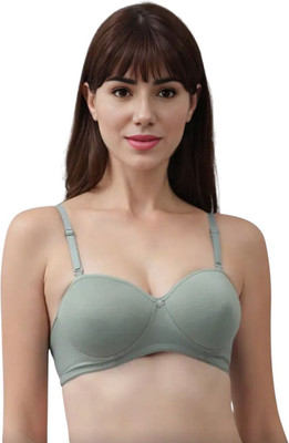 YVLORA English Padded Bra Women Everyday Lightly Padded Bra(Green)