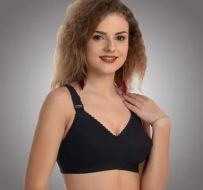 Jmk collection Women Bralette Non Padded Bra(Black)