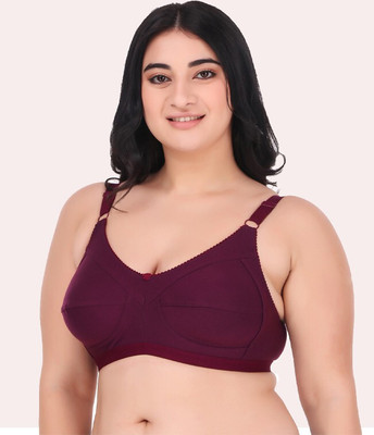 Winsure Women Full Coverage Non Padded Bra(Maroon)