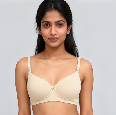 Lingerie Park Women Everyday Light Padded Bra Women Everyday Lightly Padded Bra(Beige)