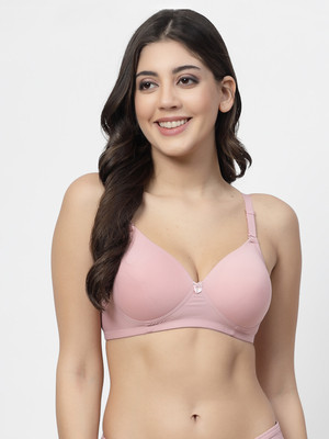 COLLEGE GIRL CGPAD1221 Women T-Shirt Lightly Padded Bra(Pink)