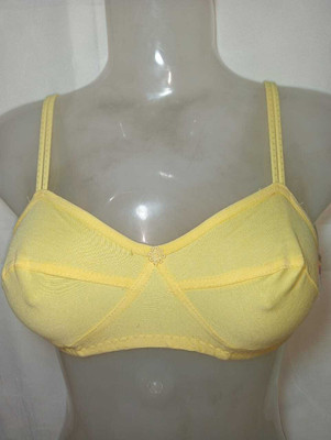 MADHAV Full Coverage Non Padded Bra (Yellow) Women Everyday Non Padded Bra(Yellow)