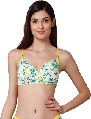 PIBU A_Riopd Bra Women Minimizer Lightly Padded Bra(Yellow)