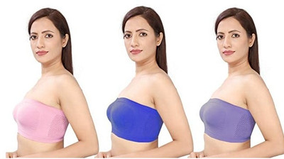 Mehiraafashion TUBE MODEL BRA Women Bandeau/Tube Non Padded Bra(Multicolor)