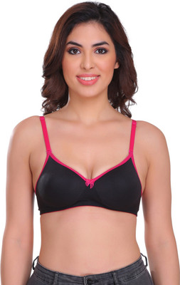 SONA by SA-51 SA-51 Women T-Shirt Lightly Padded Bra(Pink, Black)