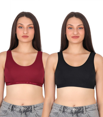 Shadow of beauty Women Sports Non Padded Bra(Multicolor)