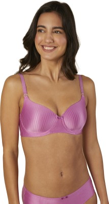 Triumph T-Shirt Bra Shiny P Women T-Shirt Lightly Padded Bra(Purple)