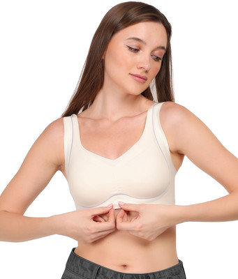 LUISSA Push-up Women Push-up Lightly Padded Bra(White)