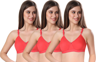 Fabme Women Everyday Non Padded Bra(Pink)