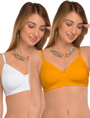 DAISY DEE D'SIZN Women Everyday Non Padded Bra(Yellow, White)