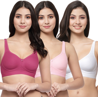 COLLEGE GIRL CG1215 Women Minimizer Lightly Padded Bra(Maroon, Pink, White)